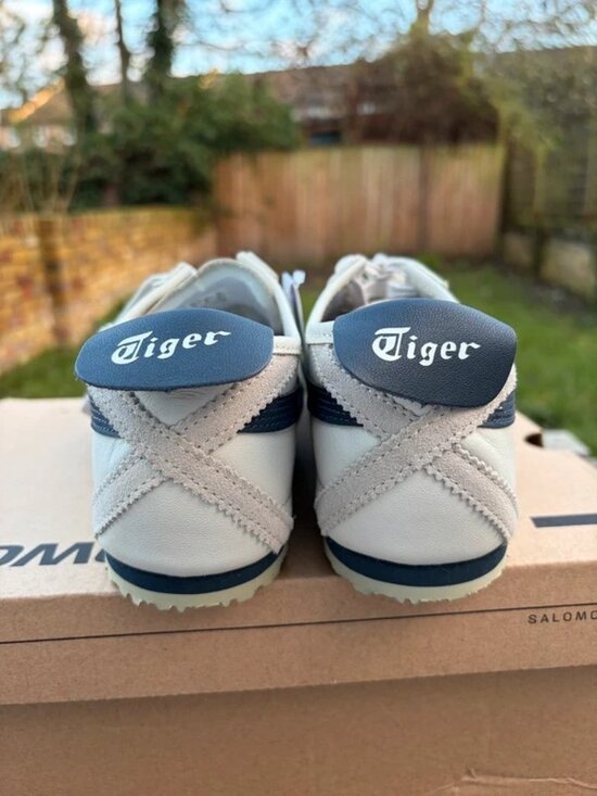Men’s Onitsuka Tiger Mexico 66 Birch Navy White Retro Sneakers Athletic Shoes main image 7